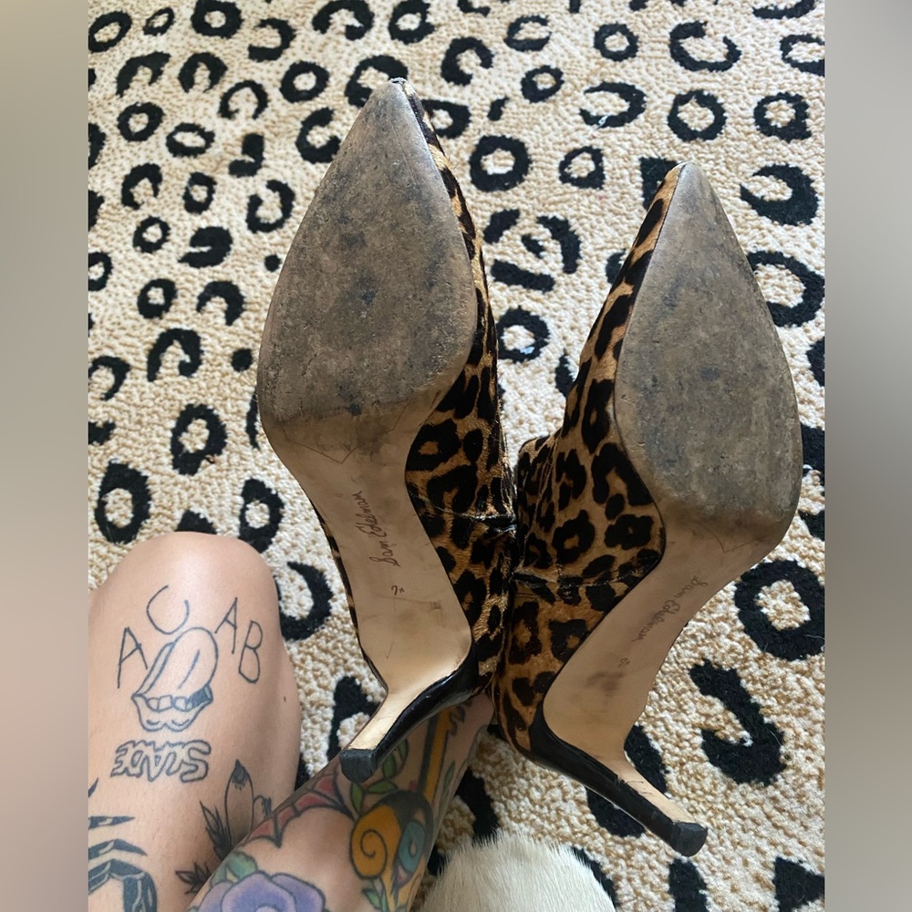 Leopard calf skin stiletto ankle boot - Picture 5 of 5